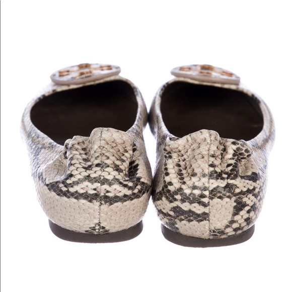 EUC Tory Burch Reva Roccia Python Flats - Picture 3 of 7